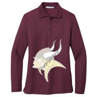 Ladies Silk Touch Long Sleeve Polo Thumbnail