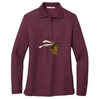 Ladies Silk Touch Long Sleeve Polo Thumbnail