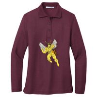 Ladies Silk Touch Long Sleeve Polo Thumbnail