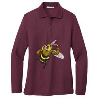 Ladies Silk Touch Long Sleeve Polo Thumbnail