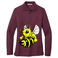 Ladies Silk Touch Long Sleeve Polo Thumbnail