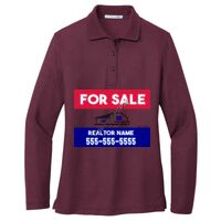 Ladies Silk Touch Long Sleeve Polo Thumbnail