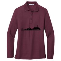 Ladies Silk Touch Long Sleeve Polo Thumbnail