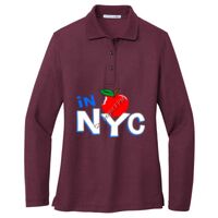 Ladies Silk Touch Long Sleeve Polo Thumbnail