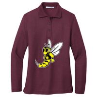 Ladies Silk Touch Long Sleeve Polo Thumbnail