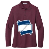 Ladies Silk Touch Long Sleeve Polo Thumbnail