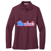 Ladies Silk Touch Long Sleeve Polo Thumbnail