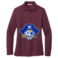 Ladies Silk Touch Long Sleeve Polo Thumbnail