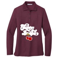 Ladies Silk Touch Long Sleeve Polo Thumbnail