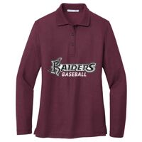 Ladies Silk Touch Long Sleeve Polo Thumbnail