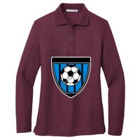 Ladies Silk Touch Long Sleeve Polo Thumbnail