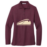 Ladies Silk Touch Long Sleeve Polo Thumbnail