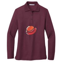 Ladies Silk Touch Long Sleeve Polo Thumbnail