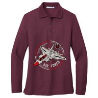 Ladies Silk Touch Long Sleeve Polo Thumbnail