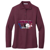 Ladies Silk Touch Long Sleeve Polo Thumbnail