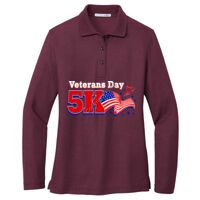 Ladies Silk Touch Long Sleeve Polo Thumbnail