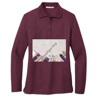 Ladies Silk Touch Long Sleeve Polo Thumbnail