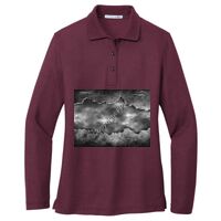 Ladies Silk Touch Long Sleeve Polo Thumbnail