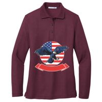 Ladies Silk Touch Long Sleeve Polo Thumbnail