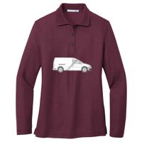 Ladies Silk Touch Long Sleeve Polo Thumbnail