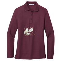 Ladies Silk Touch Long Sleeve Polo Thumbnail