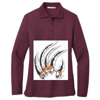 Ladies Silk Touch Long Sleeve Polo Thumbnail