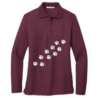 Ladies Silk Touch Long Sleeve Polo Thumbnail