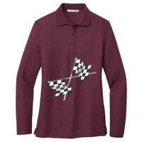 Ladies Silk Touch Long Sleeve Polo Thumbnail