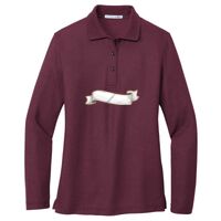 Ladies Silk Touch Long Sleeve Polo Thumbnail