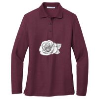 Ladies Silk Touch Long Sleeve Polo Thumbnail