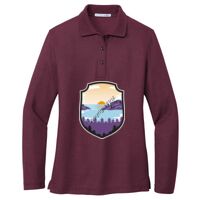 Ladies Silk Touch Long Sleeve Polo Thumbnail