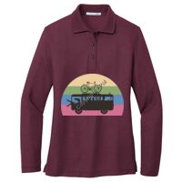 Ladies Silk Touch Long Sleeve Polo Thumbnail