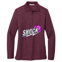 Ladies Silk Touch Long Sleeve Polo Thumbnail