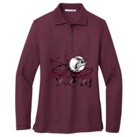 Ladies Silk Touch Long Sleeve Polo Thumbnail