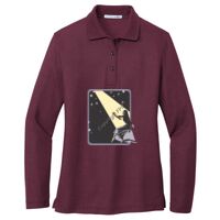 Ladies Silk Touch Long Sleeve Polo Thumbnail