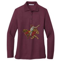 Ladies Silk Touch Long Sleeve Polo Thumbnail