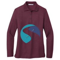 Ladies Silk Touch Long Sleeve Polo Thumbnail