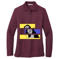 Ladies Silk Touch Long Sleeve Polo Thumbnail