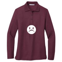 Ladies Silk Touch Long Sleeve Polo Thumbnail