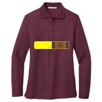 Ladies Silk Touch Long Sleeve Polo Thumbnail