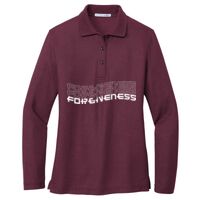 Ladies Silk Touch Long Sleeve Polo Thumbnail