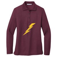 Ladies Silk Touch Long Sleeve Polo Thumbnail