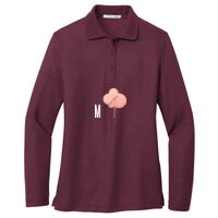 Ladies Silk Touch Long Sleeve Polo Thumbnail