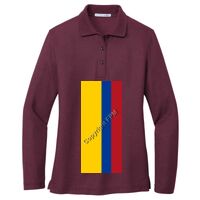 Ladies Silk Touch Long Sleeve Polo Thumbnail