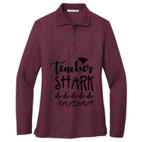 Ladies Silk Touch Long Sleeve Polo Thumbnail