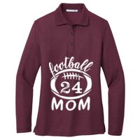 Ladies Silk Touch Long Sleeve Polo Thumbnail