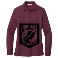 Ladies Silk Touch Long Sleeve Polo Thumbnail