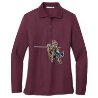 Ladies Silk Touch Long Sleeve Polo Thumbnail