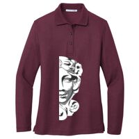 Ladies Silk Touch Long Sleeve Polo Thumbnail