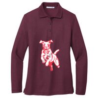 Ladies Silk Touch Long Sleeve Polo Thumbnail